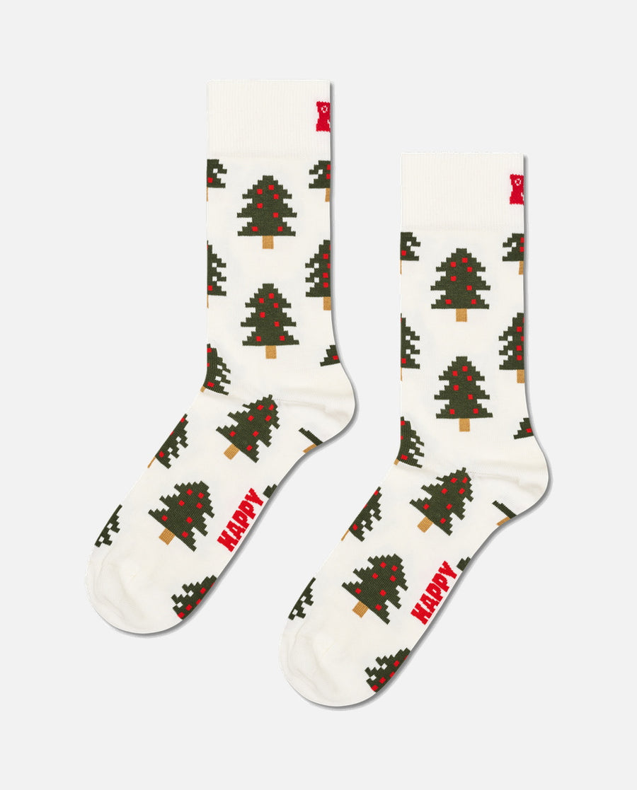 Chaussettes  Holiday Trees Sock White