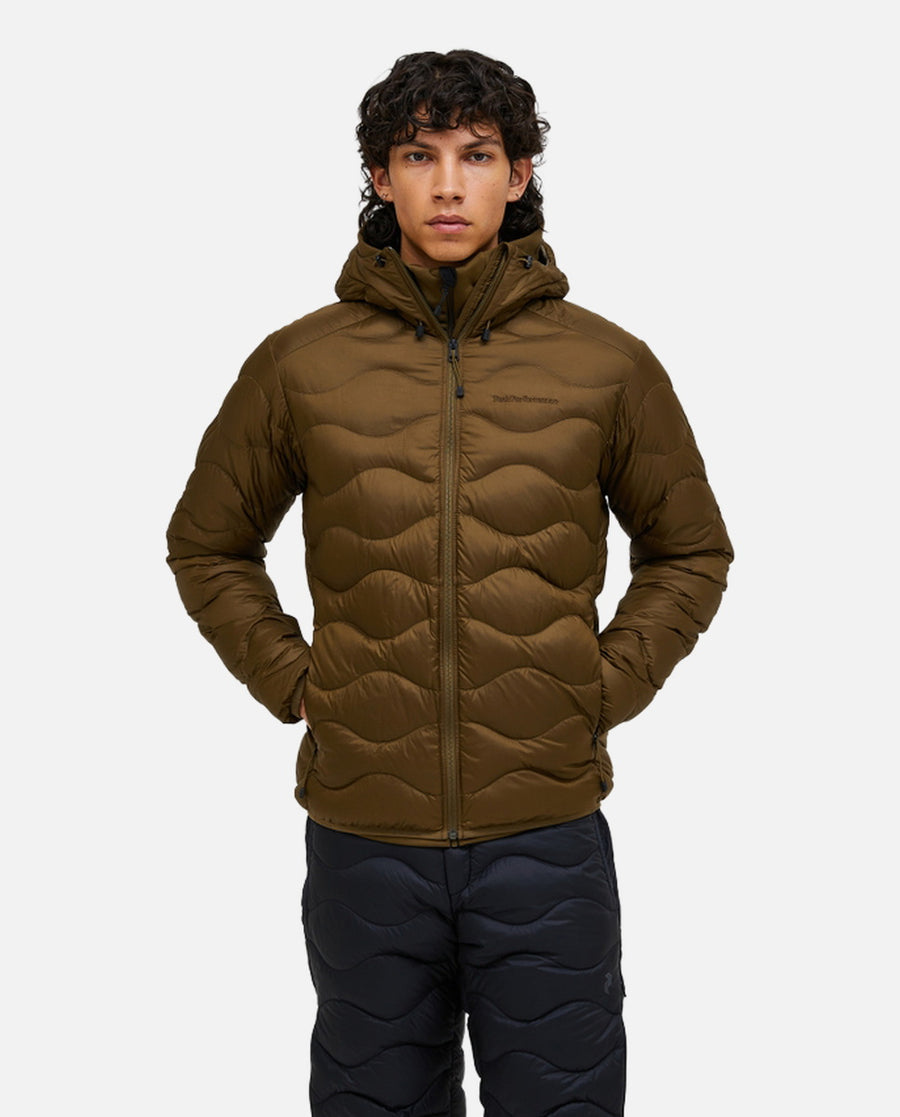 Veste Homme M Helium Down Hood Jacket  Marron