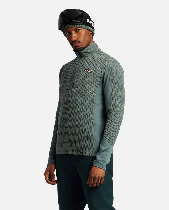 Polaire Homme M Calgary 1/4 Zip Active Top Protest Vert