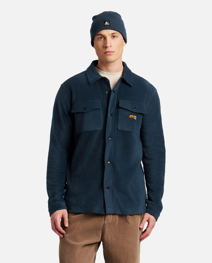 Chemise Homme M Gogh Outdoor Shirt Protest Bleu