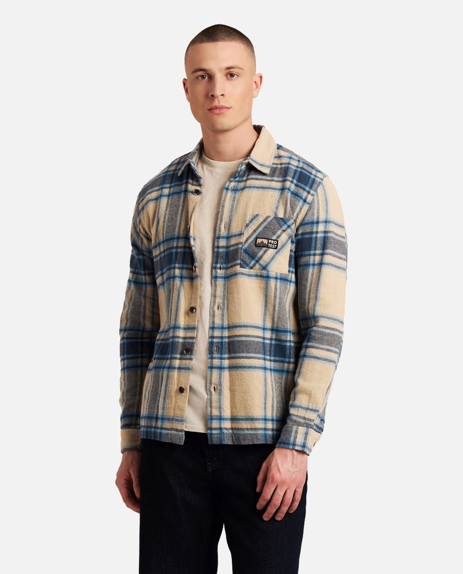 Chemise Homme M Master Outdoor Shirt Protest Bleu