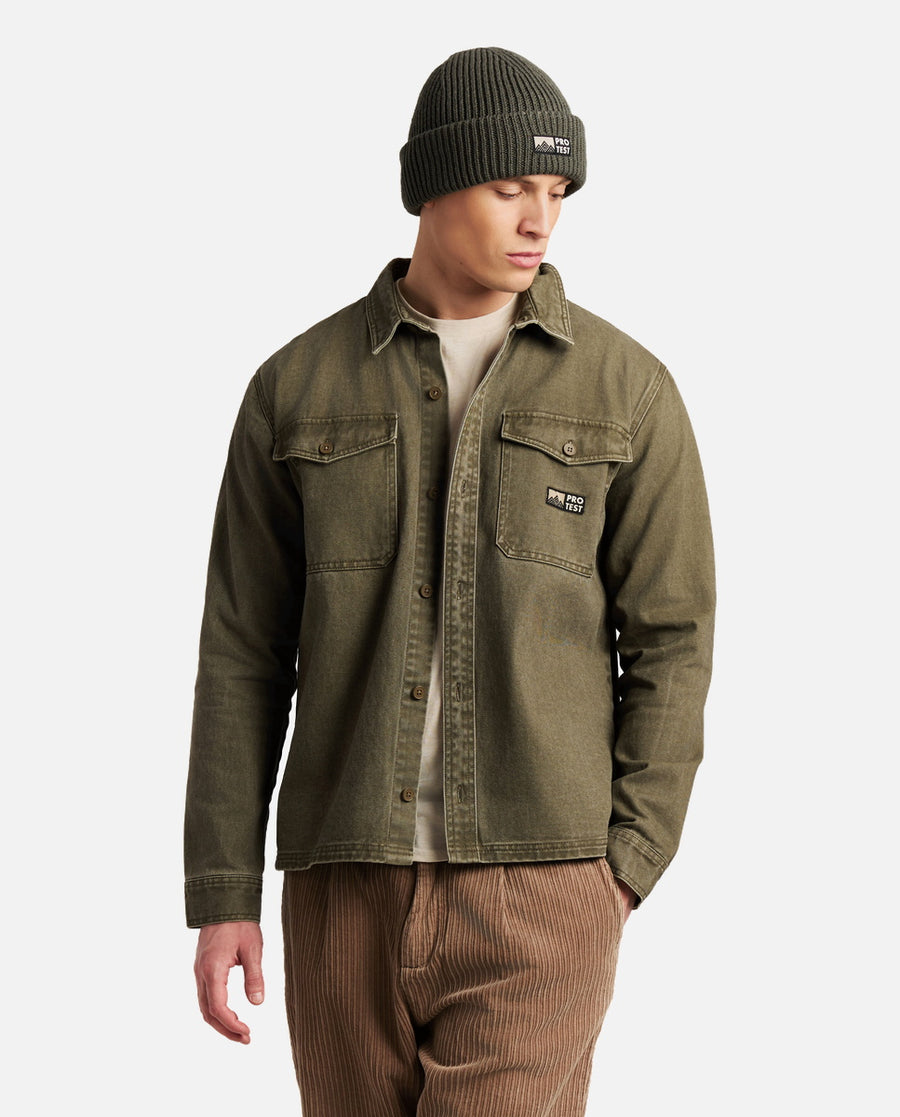 Chemise Homme M Adored Outdoor Shirt Protest Vert