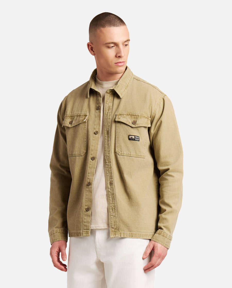 Chemise Homme M Adored Outdoor Shirt Protest Marron