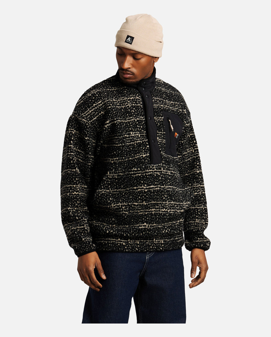 Sweat Homme M Browser Outdoor 1/4 Butt Top Protest Noir