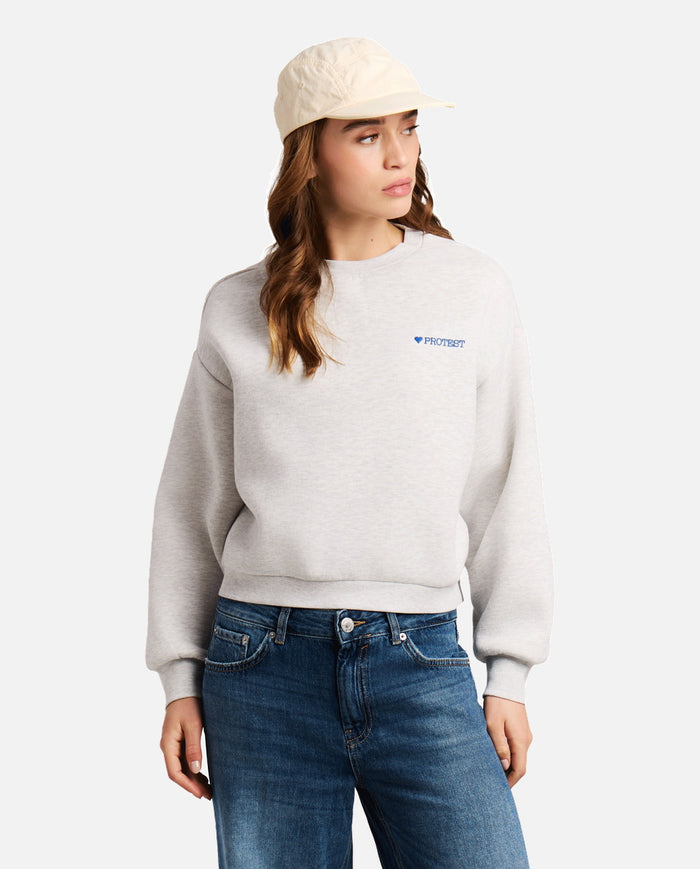 Sweat Femme W Harty Sweatshirt Protest Blanc