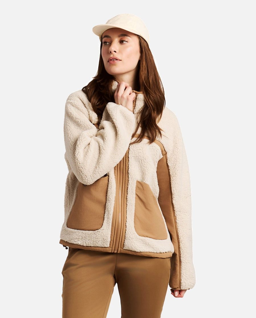 Sweat Femme W Samica Outdoor Full Zip Top Protest Blanc