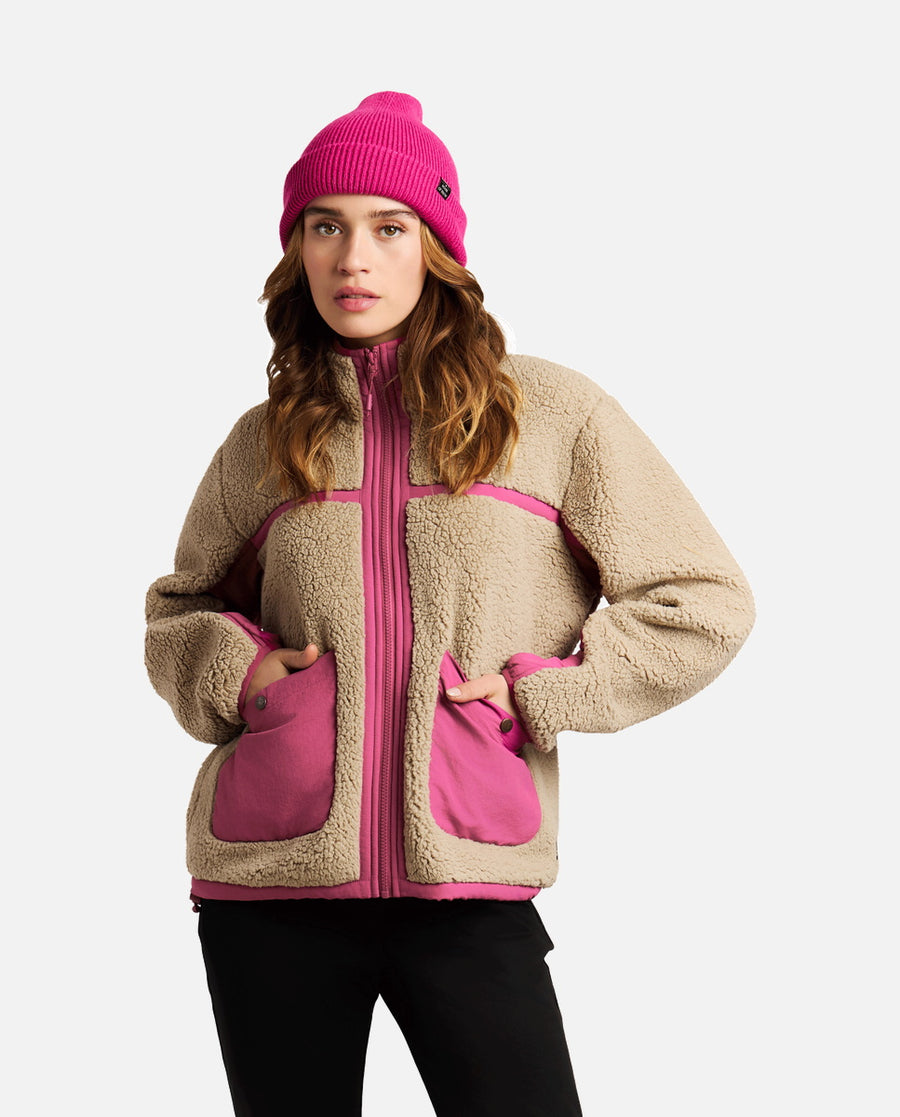 Sweat Femme W Samica Outdoor Full Zip Top Protest Lilas