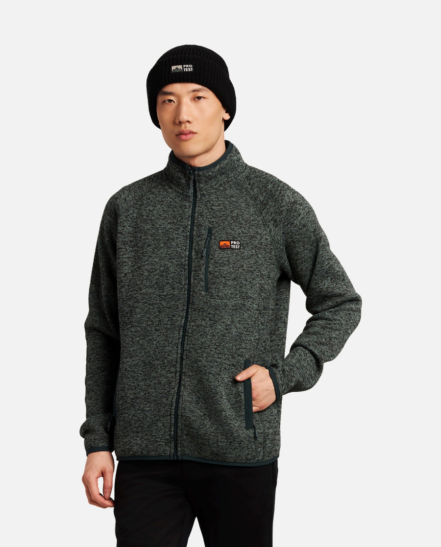 Sweat Homme M Mano Outdoor Full Zip Top Protest Vert