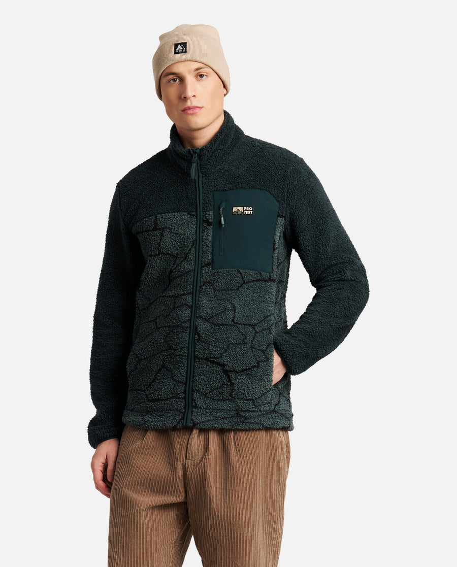Sweat Homme M Legacy Outdoor Full Zip Top Protest Vert