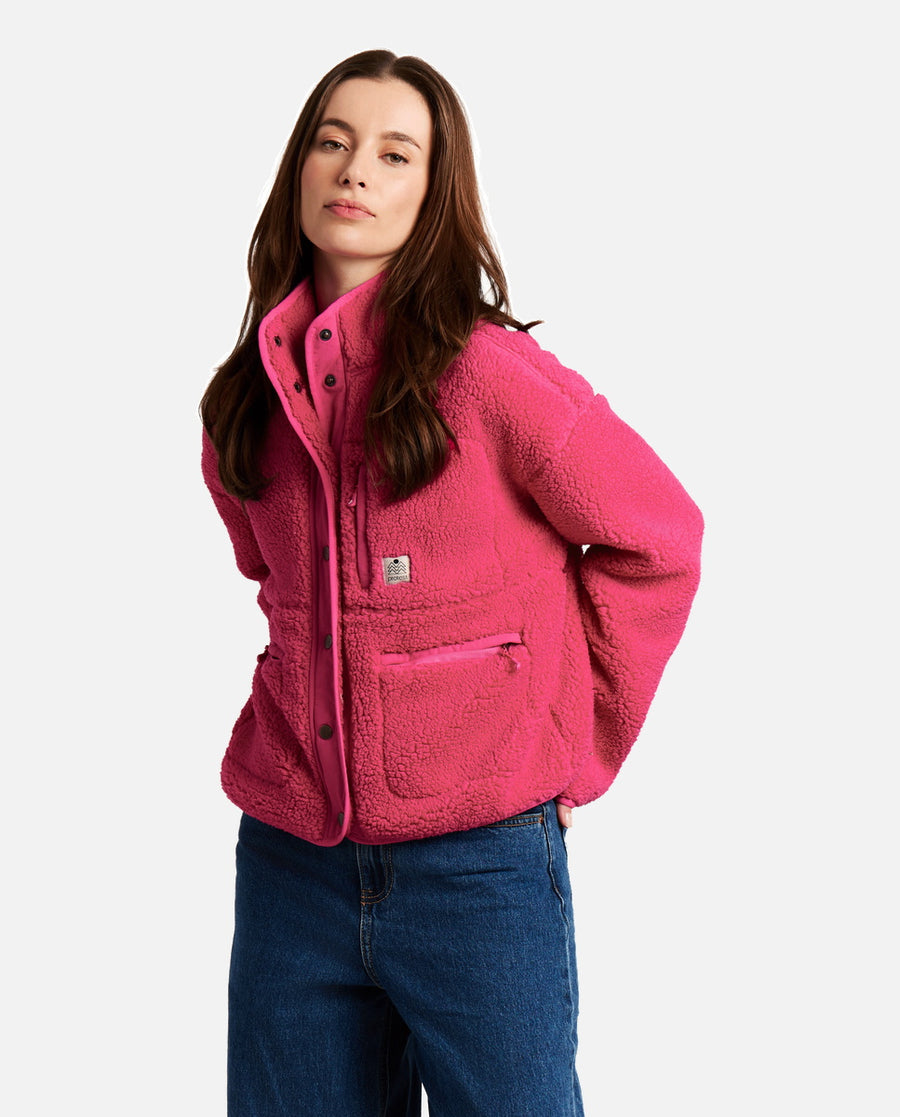 Polaire Femme W Lux Outdoor Fullziptop Protest Rose