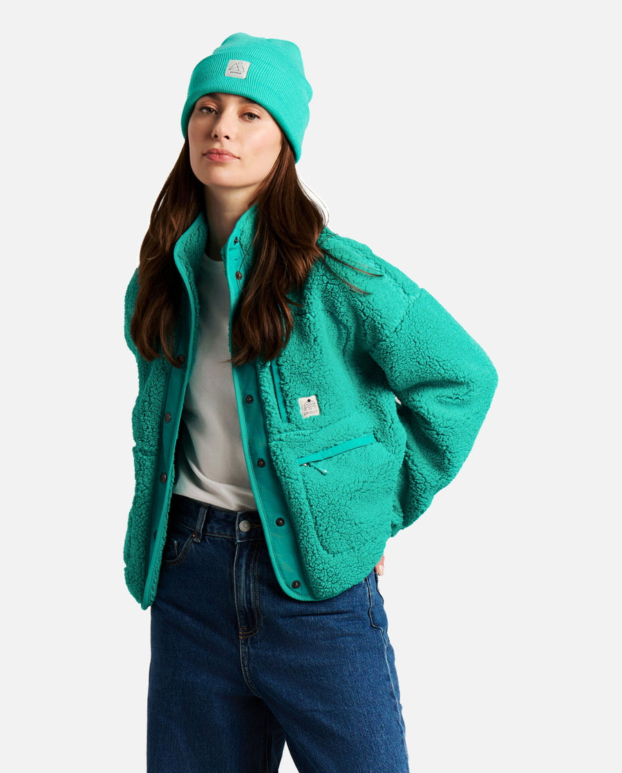 Polaire Femme W Lux Outdoor Fullziptop Protest Vert