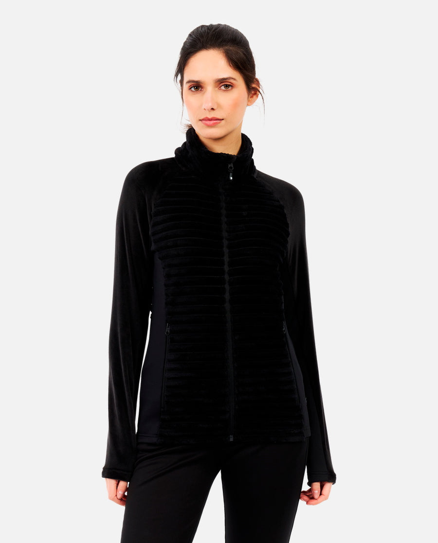 Polaire femme Prtdelay Outdoor Fullziptop Protest Noir