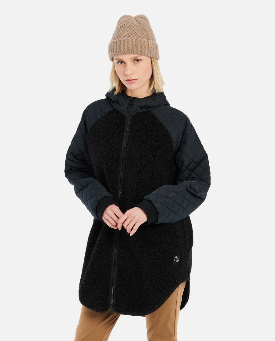 Polaire femme Prtsumacy Outdoor Fullziphoody Protest Noir