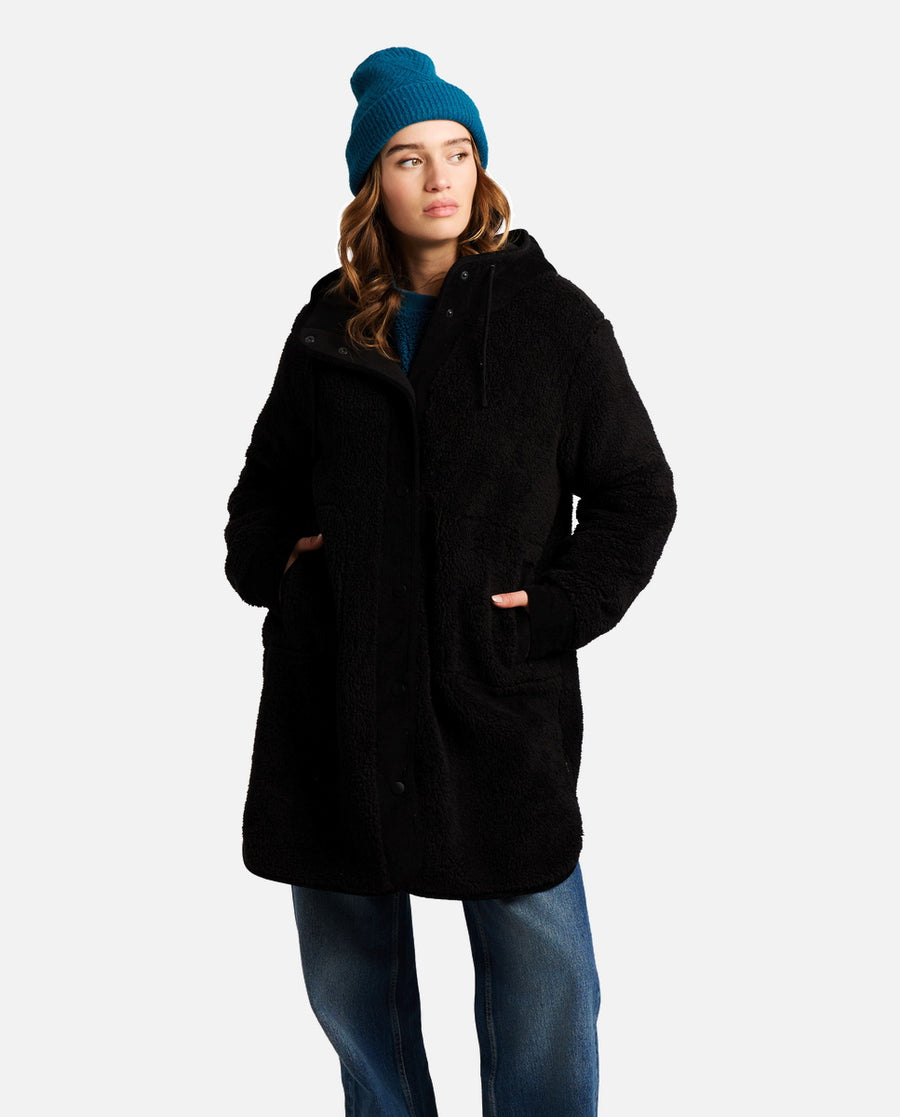 Veste Femme W Katia Outdoor Long Jacket Protest Noir