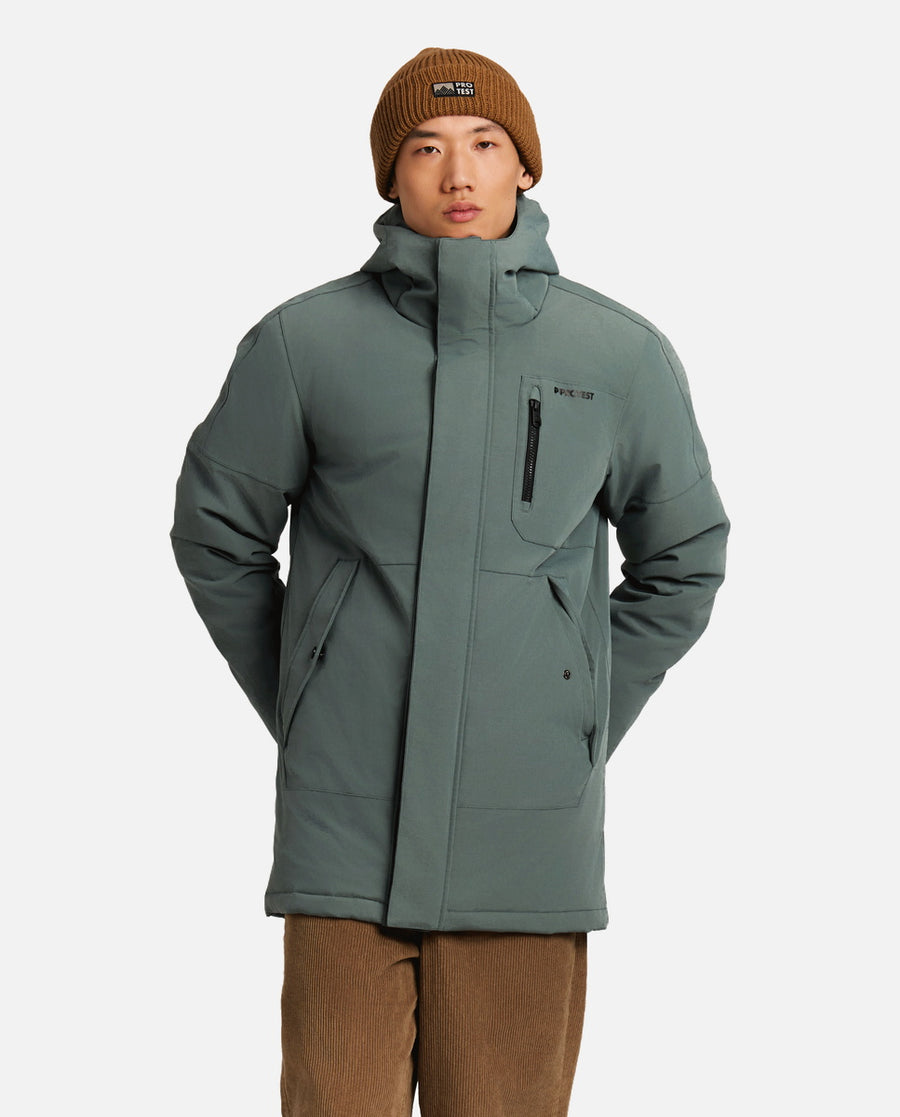 Veste Homme M Hemley Outdoor Long Jacket Protest Vert